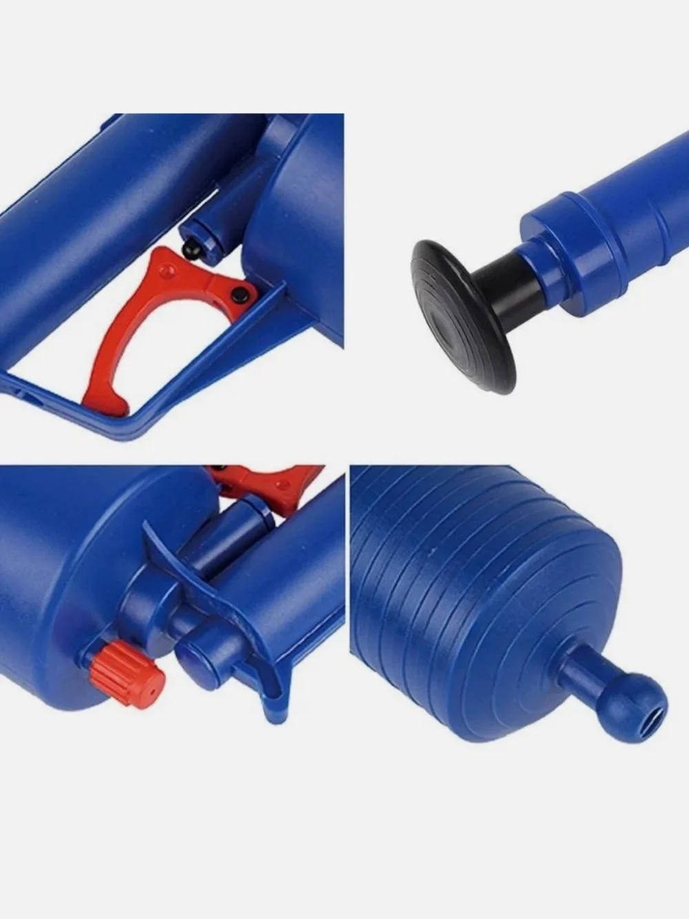 Dredge Pipe/Handheld Sink, Toilet & Tub Pressure Plunger w Trigger Pump